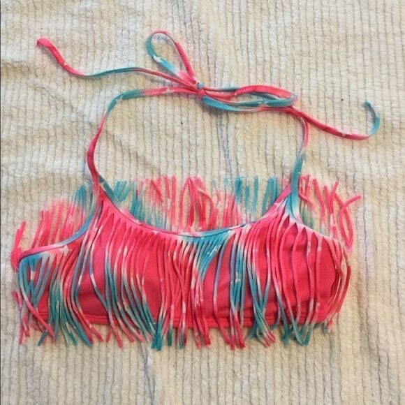 Victoria’s Secret S fringe tie dye bikini top - Picture 2 of 8